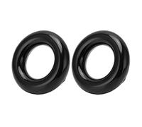 Yctze 2pcs Weighting - Round Glossy Training Swing Weight Donut Up, Strengthen Flexibility, Build Muscles, Clubs, Portable and Lightweight Design On-the-Go Practice (Black)