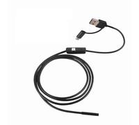 Yctze 3-in-1 USB Endoscope Inspection Camera with IP67, 6 LED Lights, and Type-C Compatibility for & PC Use (7mm & 10m)