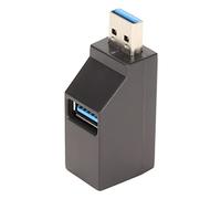 Yctze 3 Ports USB 2.0/3.0 Hub Splitter, Mini Portable High-Speed Data Transfer, Hot Swap Dock for Laptop, PC, Printer, Mobile HDD, Flash Drive