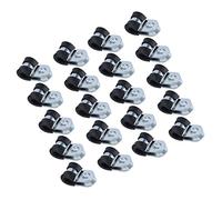 Yctze 304 Stainless Steel Hose Clamps Reusable R Type Pipe Clamps for Secure Cable Management and 8mm (10mm)