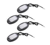 Yctze 36 SMD5050 LED Rock Lights, IP68 Underglow Light with Mounting Hardware for Car Truck ATV UTV SUV Motorcycle Boat (White Light)