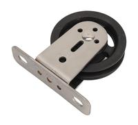 Yctze 360° Rotating Wall Mount Fixed Gym Pulley Wheel LAT Pulley Systems - Silent Bearing Design Operation, Home Gym Workouts, Bicep & Tricep Exercises (Stainless Steel Plastic)