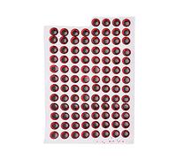 Yctze 3D Artificial Fishing Lure Eyes with Strong Adhesive - 100 Pcs 10mm Colorful Stickers for DIY Lures and Fishing Accessories (Red)