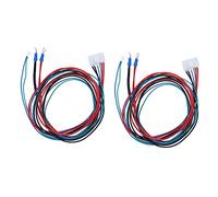 Yctze : 3D Printer Heated Bed Cable 2Pcs Heated Bed Cable Upgraded Line Wire PLUS E16 3D Printer Part Accessories 90cm Hotbed Power Module Expansion Board Line