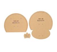 Yctze 3Pcs Templates Leather Coin Purse and Wallet Craft - Transparent Molds Accurate Cutting of Patterns - Craft Enthusiasts