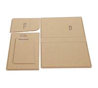 Yctze 3Pcs Ylic Template for Passport Holder and Leather Wallet Fting Tools
