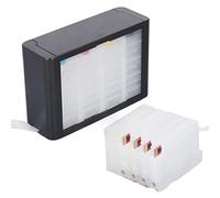 Yctze 4 Color Refill Printer Ink for 953, No Leakage Continuous Supply with Permanent Chip, and (#1)