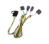 Yctze 4 Pin Trailer Wiring Harness 4-Way Flat Trailer Towing Hitch Wire 4 Flat Connector Plug and Play Sealed Design for Dakota 1500 2500 3500 4000 1995-2003
