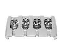 Yctze 4 String Metal Guitar Bridge Replacement for Electric Bass Instruments - Top-Mount Design with Easy Installation