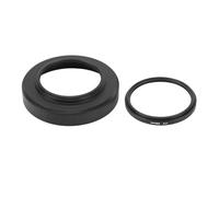 Yctze 46mm Lens Hood Set for VR Lens with HD UV Filter and Lens Cap Internal Threaded Light Blocking Design for Z DX 16-50mm F/3.5-6.3 Beaches Mountains Snowy Landscapes Open Areas