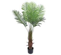 Yctze 49.2in T Artificial Phoenix Palm Tree Large F Nut Silk Palm Tree Tropical Artificial Tree for Indoor Outdoor Decor Patio Poolside Large Fake Palm Tree for Garden Decoration
