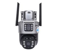 Yctze 4G Solar Security Camera with Human Detection Motion Tracking Camera Outdoor Camera with 355° Rotation 2MP Dual Lens IP66 for Home Surveillance
