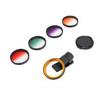 Yctze 4IN1 52mm Clip On CPL Polarizer Filter Kit, Durable Aluminum Alloy Thread Construction Smartphone Lens Attachment for Landscape Sunset Outdoor Photography