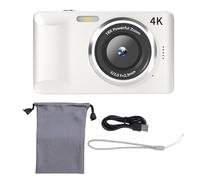 Yctze 4K 18K Digital Camera Zoom Camera 64MP POINT AND SHOW AND SHOW WITH HD Screen 2.8 Inch AND 1200MAH BATTERY FOR CHILDREN Adolescents Adults VLOGGING Photography (White)