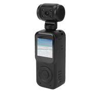 Yctze 4K Vlogging Cam, Ultra HD Sports Camera with 130° Wide Angle Lens, WiFi App Control, 180° Adjustable Lens, 1.54 Inch Screen, 2000mAh Battery, Cycling Mount, Chest Strap,