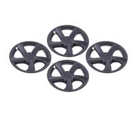 Yctze 4PCS 19 Inch Hubcaps, Wheel Covers Replacement for Model Y Juniper 2025 2026 with Snap Fit Design, Matte Black Spiral ABS Plastic Rim Protectors