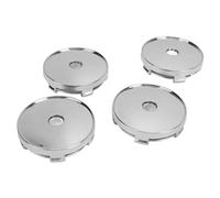 Yctze 4PCS 60mm Wheel Center Impact Stylish Look Universal Fit for Cars with Secure Stainless Iron Clamp/Holder (Plated)