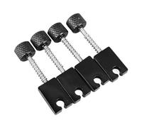 Yctze 4Pcs Electric Bass Saddle Set - Headless Metal Tuning String Bridge Saddle Replacement, Brass Enhanced Resonance & Accurate Pitch on Various Electric Bass Models