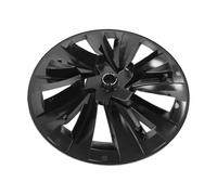 Yctze 4PCS Hubcaps Set for Model Y 2025 2026, 19 Inch ABS Plastic Wheel Covers with Center Caps and Tire Repair Toolkit, Matte Gray Black Multi Spoke Design