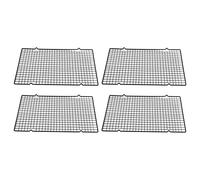 Yctze 4PCS Stainless Steel Barbecue Cooling Rack - Heavy Duty Cooling Grid Tray for Baking, Drying Cookies, Cakes, and Grilling