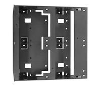 Yctze 5.25" Floppy Drive Bay Bracket for 2.5" 3." HDD SSD Mounting Adapter Black Plastic 6 Unit Capacity