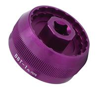 Yctze 5 in 1 Multifunction Bicycle Bottom Bracket Cup Tool for BB9000 BBR60 BSA30 FSA386, Multi-Size Socket for BB86, Hollowtech, (Purple)