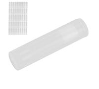 Yctze 50pcs Lip Balm Tube Kit, Empty Lipstick Tube Container Translucent DIY Makeup Tools, 5ml Lip Balm, Ideal for DIY Lipstick, Solid Perfume Crafting and Travel