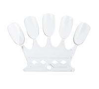 Yctze 50pcs Nail Art Practice Tips Manicure Polish Gel Color Display Tool Plastic Nail Display Stick Fo Art Tips， ， Polish Practice ，plastic (Transparent)
