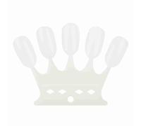 Yctze 50pcs Nail Art Practice Tips Manicure Polish Gel Color Display Tool Plastic Nail Display Stick Fo Art Tips， ， Polish Practice ，plastic (Self Color)