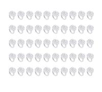 Yctze 50Pcs Nail Chart Manicure Makeup Fake Tip Gel Color Display Tool Clear Shape，ABS Material for Na Nail Chart， Display， ，Fake Tips，50 Pcs Tips，gel Color (2)