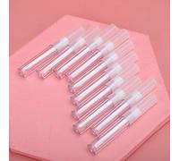 Yctze 50pcs Refillable Lip Gloss Bottles, Empty Lip Oil Tubes DIY Makeup Containers, Transparent Plastic Tubes, Ideal for Professional Salon and Home Use, 1.3ml Each