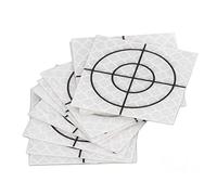 Yctze 50Pcs Reflector Target Stickers Self-Adhesive Reflective Tape for Total Station Measurement 6x6cm / 2.36x2.36in (4 * 5cm)