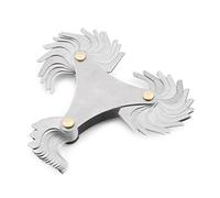 Yctze 51Pcs Stainless Steel Thread Plug Gage 60 Degree Screw Pitch Measuring Tool for Accurate Thread Measuring， Gage， Plug ，Whitworth Screw Pitch，s (#1)