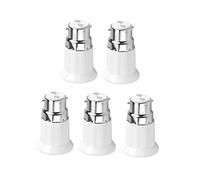 Yctze 5pcs B22 Male to E27 Female Light Bulb Socket Adapter, Converter Lamp Holders for AC Bayonet Colour Bulbs, Screw Fitting, E26 Compatible