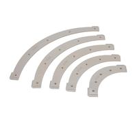 Yctze 5PCS Corner Radius Templates, Plastic Router Guides, Removable Jig Templates with R100 R150 R200 R250 R300, Ideal for Woodworking