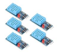 Yctze 5PCS Digital Temperature Humidity Sensor Module, High Sensitivity Anti Interference Quick Response Sensor Module, PCB, Ideal for Greenhouse Plant Environment (Adapter Plate with Lamp and Jump