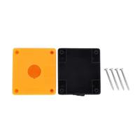 Yctze 5Pcs Emergency Stop Box Control Switch Button Junction Box 22mm Yellow IP65
