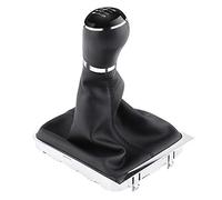 Yctze 6 Speed Car Gear Shift, Black Plastic & Aluminium Knob for Passat B7 2011-2012