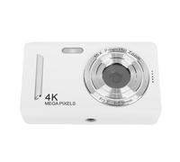 Yctze 64MP 4K Digital Camera, Ultra Clear Images, 16x Zoom, HD Display, Beauty Mode, Long Battery Life, Easy Charge, ABS Material, Colorful Frames, for Photography, Weddings (White)