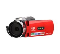 Yctze 64MP Vlog Camera 4K Video Camera Camcorder with WiFi Remote Control 3.0 Inch Flip Screen 4800mAh Battery for Travel Photography Live Streaming