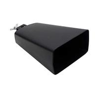 Yctze 6inch Metal Cowbell Drum Accessory for Music Enthusiasts with Stick, Durable Black Percussion Cowbell, Produces Lively Sound, 1 Unit