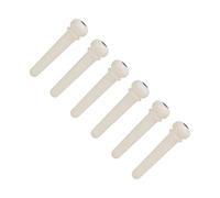 Yctze 6Pcs Bovine Bone Guitar Bridge Pins for Easy Replacement - Ideal for Acoustic, Folk Guitars, and Ukuleles (#2)