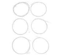 Yctze 6PCS Oud Strings Set, Silver-Plated Copper Alloy, Clear Nylon Replacement for 1G 2D 3A 4E 5B 6F, Musical Performance