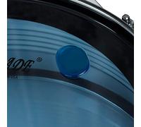 Yctze 6PCS Transparent Silica Gel Drum Silencer Kit - Reusable Drum Silencing Pad for Snare - Overtone Eliminating Paste (Blue)