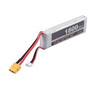 Yctze 7.4V 2S 1800mAh 25C RC LiPo Battery, High Performance Rechargeable Lithium Battery Pack, Long Lasting Pack with Durable Design, Ideal for RC Car, Airplane, Aircraft & (XT60)