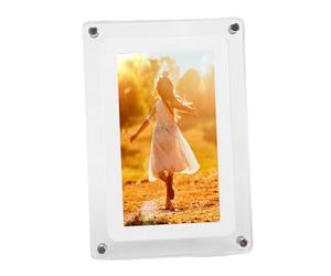Yctze 7 Inch Digital Picture Frame, 8gb Acrylic Video Frame with Auto Playback & a High Definition 1080p Display 1500mah Battery, Supports 1920x1080 Resolution for Photos and Videos