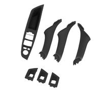 Yctze 7PCS Door Handle Replacement 5 Series F10 F11 2010-2016 - Inner Door Pull Handles Window Armrest Panel 51417225873 Window Cover Replacement - Interior Handles (Black)