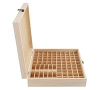Yctze 87 Slots Wooden Essential Oil Storage Holder Box - Organized Container for Bottles - Elegant Home Decor