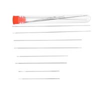 Yctze 8Pcs Bead Needle Set Thin Beading with Large Eye for Sewing & Embroidery，Steel Beading Pins for V Bead Needle，Seed Beads ，Thin ，Large Eye ，Steel ，Sewing