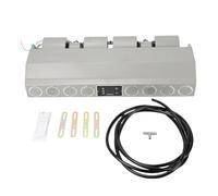 Yctze AC Evaporator Unit Air Conditioner Heater Cooler Under Dash 35000 BTU 3 Speed Touch Control Remote 8 Vent Universal with Dual 3800 RPM Motors for Classic Truck RV Van Pickup (24V Circuit